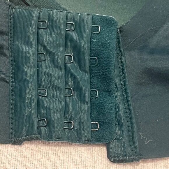 Lane Bryant Cacique Lightly Lined Balconette Bra 48DD Deep Green Adj Straps - Picture 8 of 16